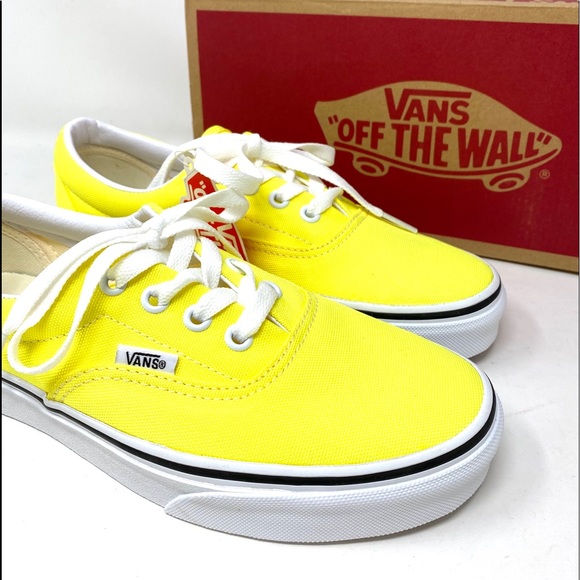 🌸 Sale 🌸 VANS Era Neon Lemon Yellow Canvas Women’s Size 7 Sneakers VN0A4U39WT7 - Picture 4 of 9